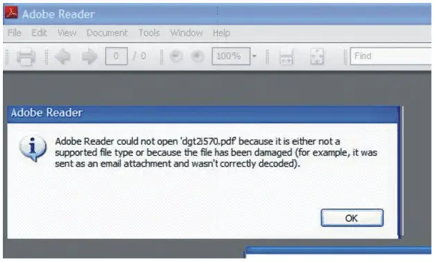 Adobe Reader Cannot Open A File That May Be Corrupted Techyv Com